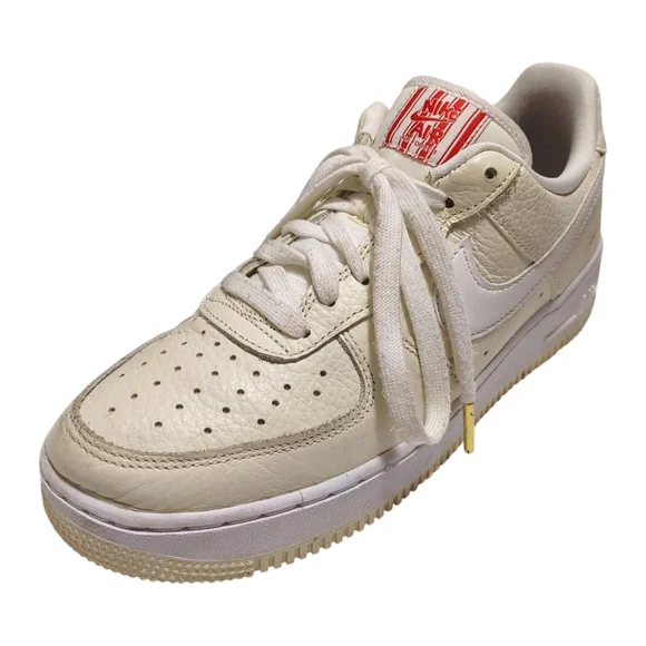 Nike Air Force 1 Low "Popcorn" Premium Coconut Milk White Sneakers Mens Size 7 - Picture 4 of 13